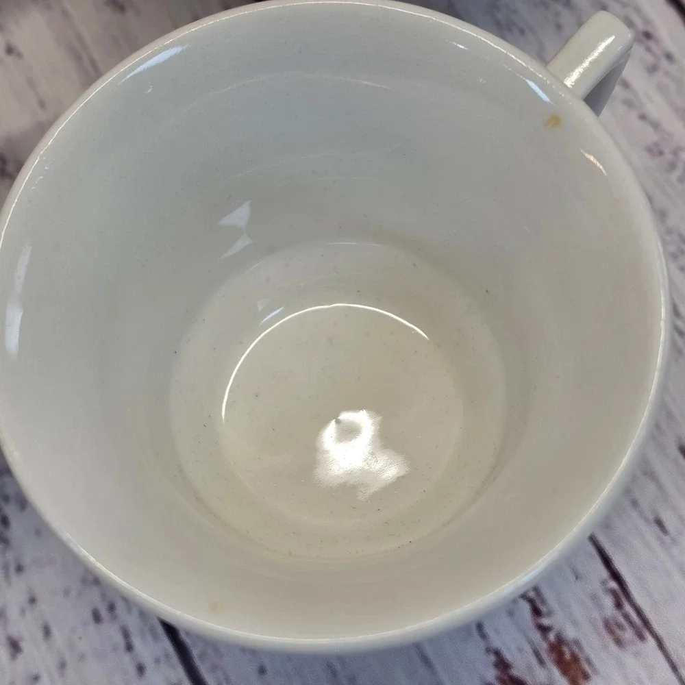 Wedgwood Laurel Tea Cup Set 4 White Blue Good English Earthenware Leaf Pattern